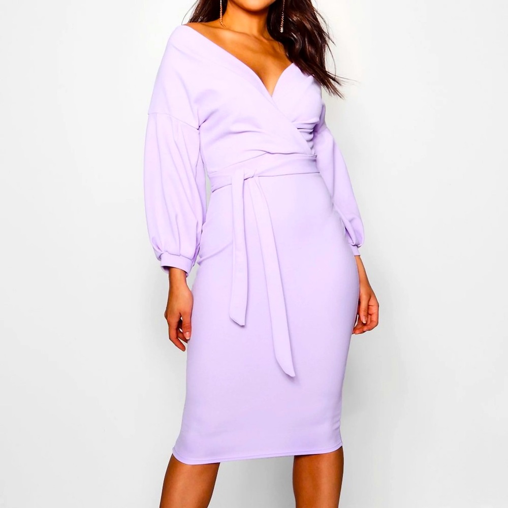 Wrap Midi Dress - 14